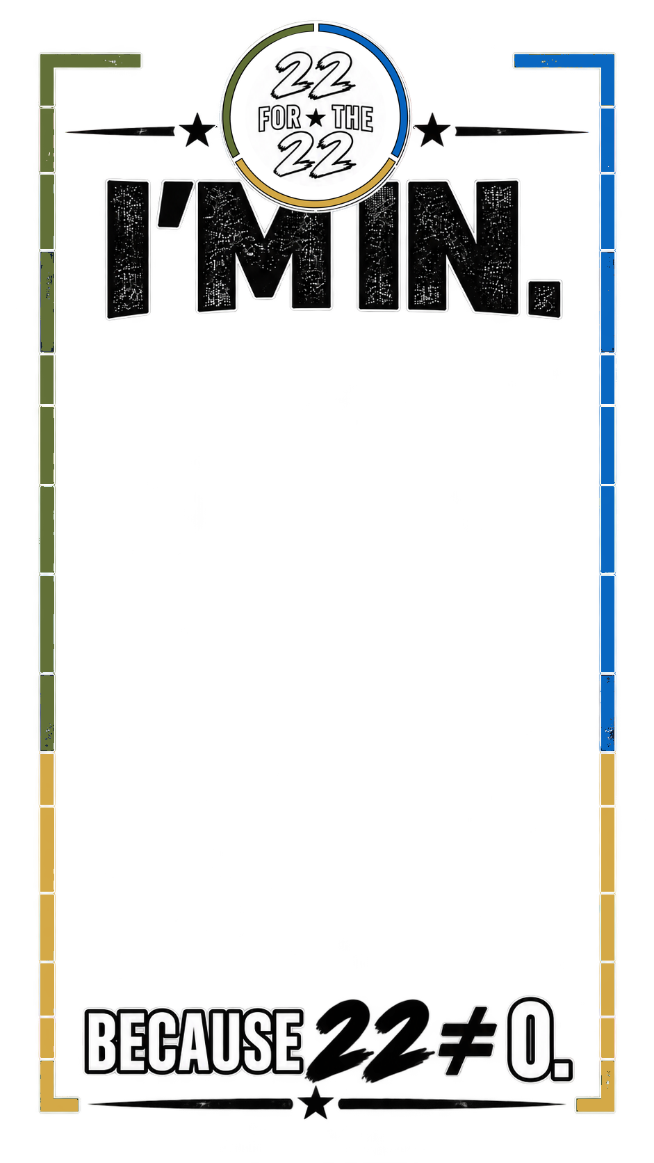 Story Photo Frame — transparent overlay previewed over a neutral background