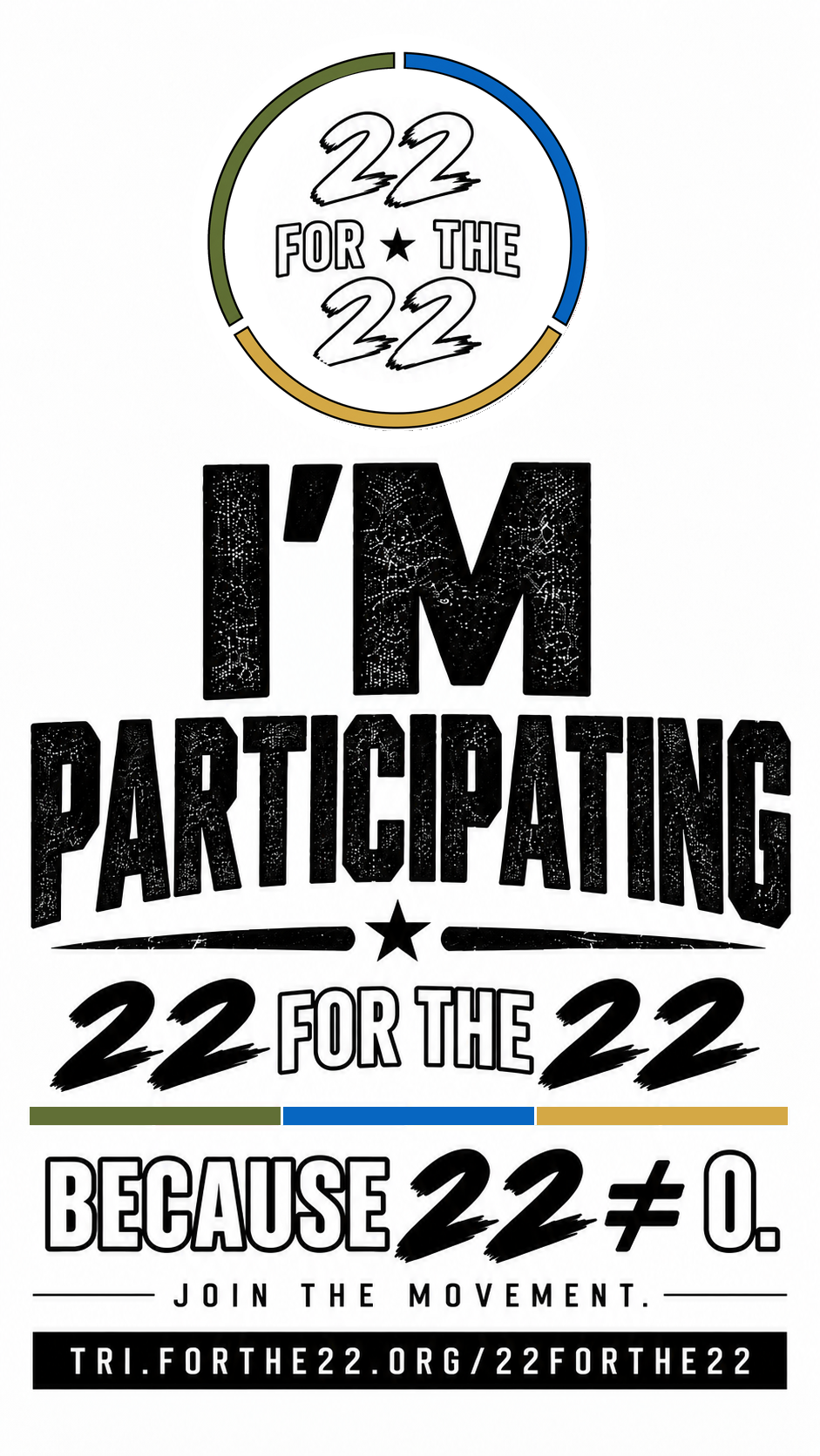 I'm Participating. — 22 For the 22 promo graphic